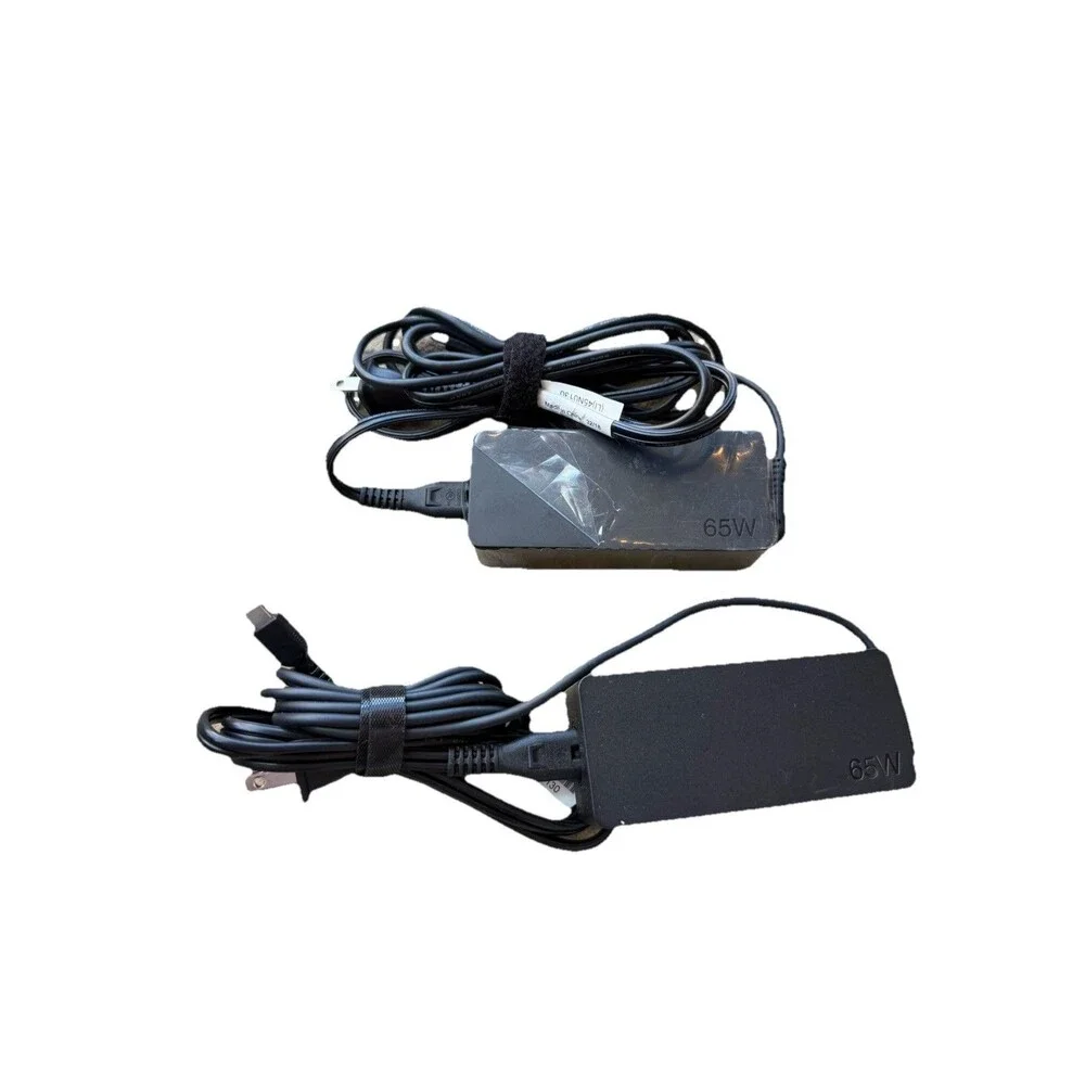 (2) Lenovo ADLX65YCC2D & ADLX65YCC2A 65W USB Type-C Laptop Charger Bundle OEM